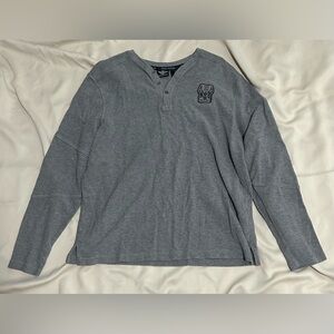 Harley Davidson Motorcycles Men Long Sleeve Thermal Henley Shirt - XL